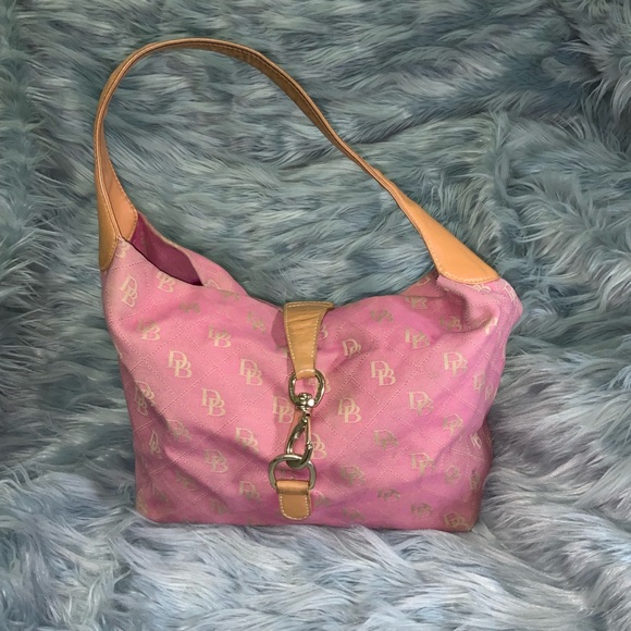 Dooney & Bourke Handbags - Used Dooney and Bourke Large Shoulder Bag in Pink